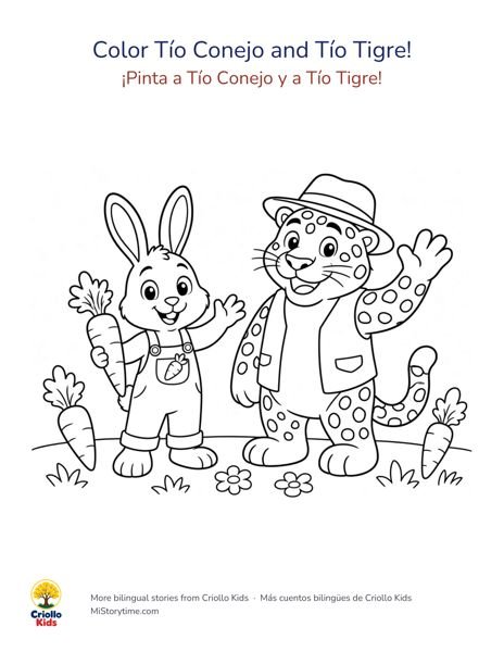Tío Conejo coloring page preview